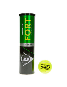 Balles de tennis Dunlop Bipack  Fort All Court 2 tubes de 4 balles 